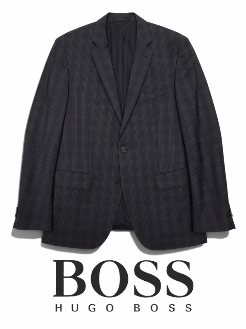 Hugo Boss Charcoal Two-Button Blazer 40R
